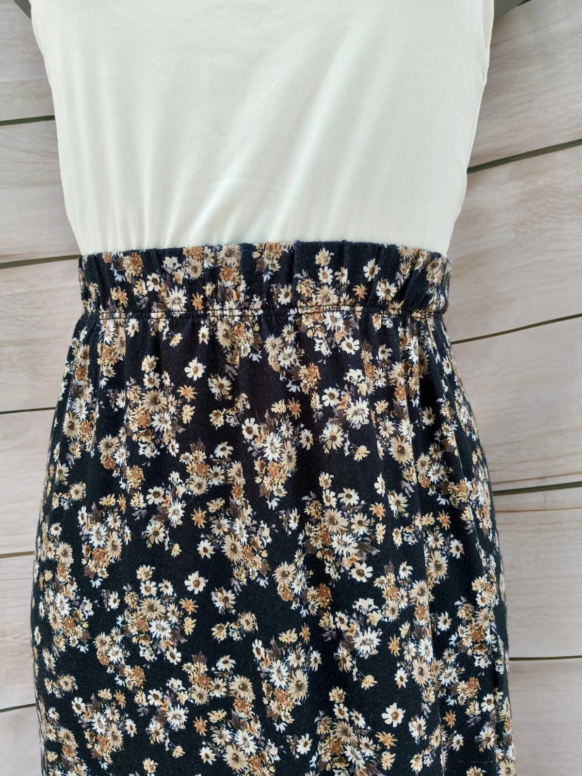 Lange bloemenrok Pull&Bear – Maat S 🌼🖤 – photo 4